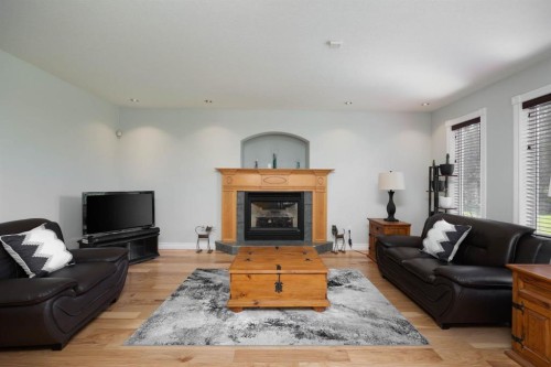 127 Berard Crescent, Fort Mcmurray, AB - Indoor Photo Showing Living Room With Fireplace