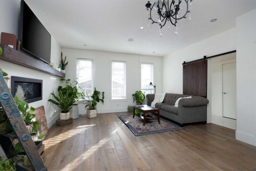 109 Olson Place, Fort Mcmurray, AB - Indoor Photo Showing Living Room With Fireplace