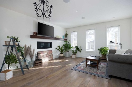109 Olson Place, Fort Mcmurray, AB - Indoor Photo Showing Living Room With Fireplace