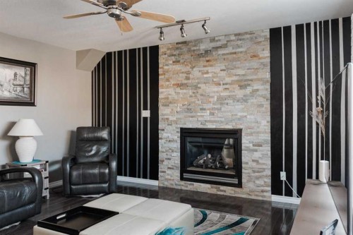 172 Berard Crescent, Fort Mcmurray, AB - Indoor Photo Showing Living Room With Fireplace