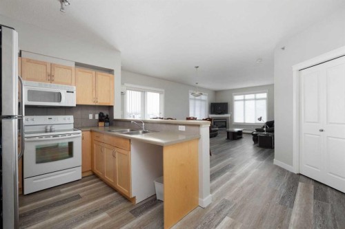 407-100 Denholm Gate, Fort Mcmurray, AB - Indoor Photo Showing Kitchen With Double Sink