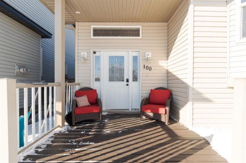 100 Honeysuckle Way, Fort Mcmurray, AB - Outdoor With Deck Patio Veranda With Exterior