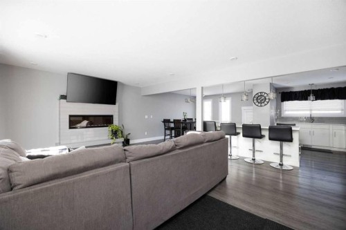 157 Beaumont Crescent, Fort Mcmurray, AB - Indoor Photo Showing Living Room With Fireplace