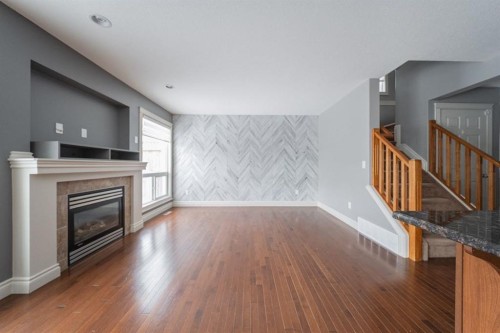 205 Diamondstone Ridge, Fort Mcmurray, AB - Indoor Photo Showing Living Room With Fireplace