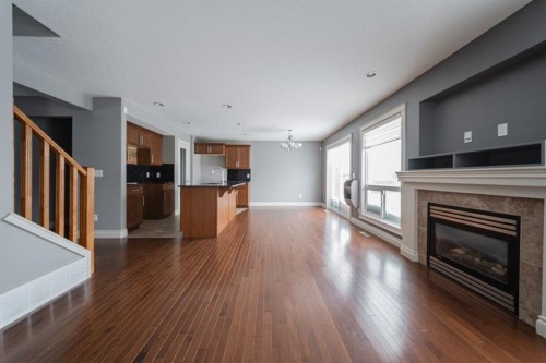 205 Diamondstone Ridge, Fort Mcmurray, AB - Indoor Photo Showing Living Room With Fireplace