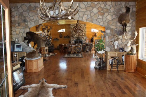 67305 144A Range Road, Lac La Biche, AB - Indoor With Fireplace