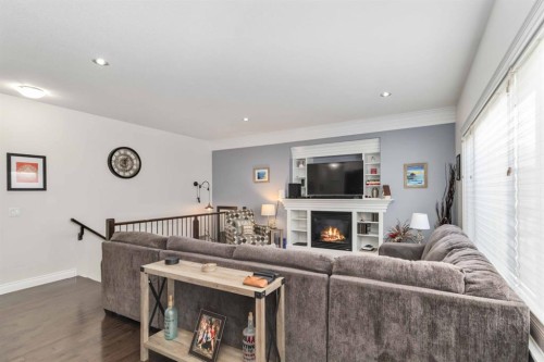 495 Killdeer Way, Fort Mcmurray, AB - Indoor Photo Showing Living Room With Fireplace