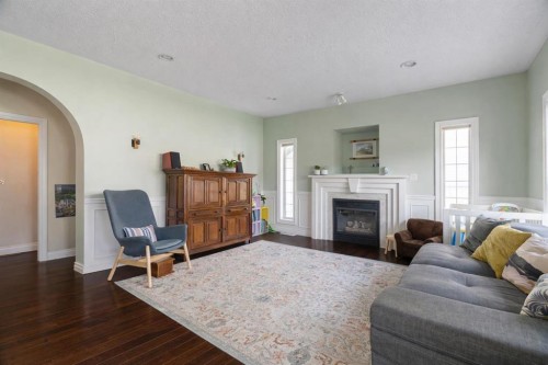 306 Berard Crescent, Fort Mcmurray, AB - Indoor Photo Showing Living Room With Fireplace