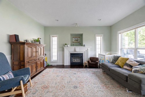 306 Berard Crescent, Fort Mcmurray, AB - Indoor Photo Showing Living Room With Fireplace