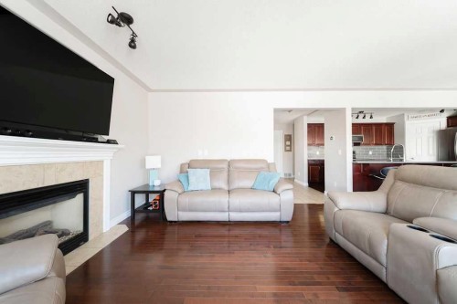 272 Swallow Way, Fort Mcmurray, AB - Indoor Photo Showing Living Room With Fireplace