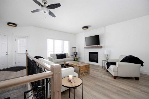 362 Pacific Crescent, Fort Mcmurray, AB - Indoor Photo Showing Living Room With Fireplace