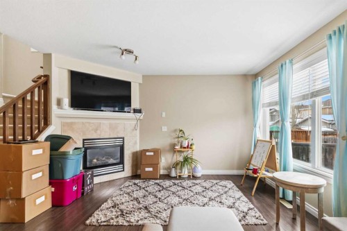 141 Dakin Drive, Fort Mcmurray, AB - Indoor With Fireplace