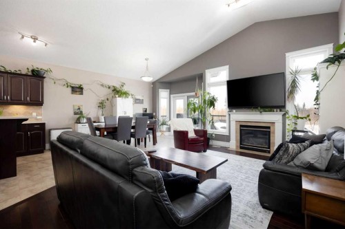 349 Walnut Crescent, Fort Mcmurray, AB - Indoor Photo Showing Living Room With Fireplace