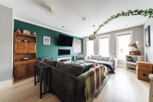132 Comeau Crescent, Fort Mcmurray, AB - Indoor With Fireplace