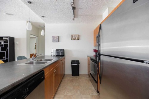 302-136A Sandpiper Road, Fort Mcmurray, AB - Indoor Photo Showing Kitchen With Double Sink