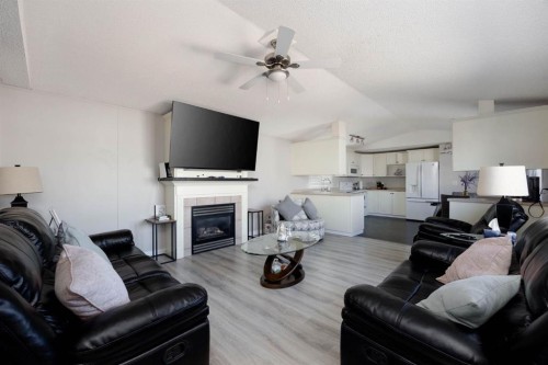 144 Mitchell Drive, Fort Mcmurray, AB - Indoor Photo Showing Living Room With Fireplace