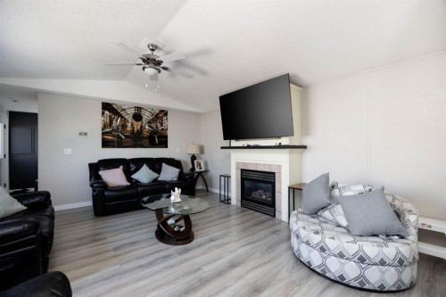 144 Mitchell Drive, Fort Mcmurray, AB - Indoor Photo Showing Living Room With Fireplace