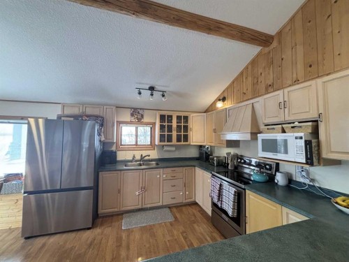 224011 680 Rural Athabasca County, Athabasca, AB - Indoor Photo Showing Kitchen With Double Sink