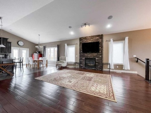260 Killdeer Way, Fort Mcmurray, AB - Indoor Photo Showing Living Room With Fireplace