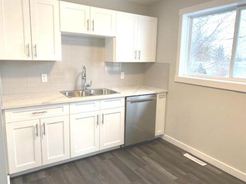 10301 101B Avenue, Lac La Biche, AB - Indoor Photo Showing Kitchen With Double Sink