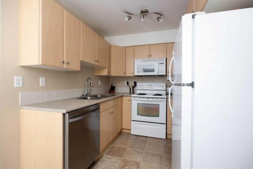 2112-200 Lougheed Drive, Fort Mcmurray, AB - Indoor Photo Showing Kitchen With Double Sink