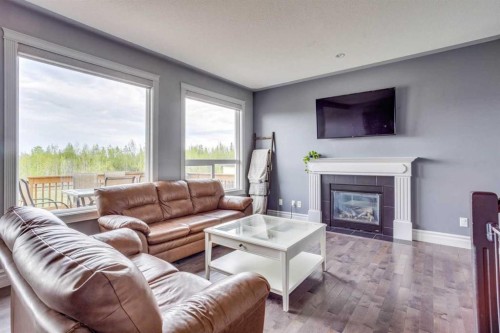377 Walnut Crescent, Fort Mcmurray, AB - Indoor Photo Showing Living Room With Fireplace