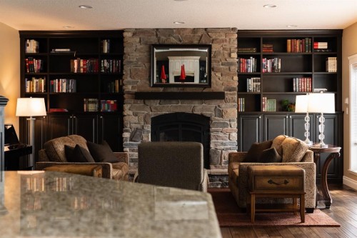 180 Lindstrom Crescent, Fort Mcmurray, AB - Indoor With Fireplace