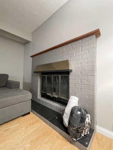 188 Blanchett Road, Fort Mcmurray, AB - Indoor Photo Showing Living Room With Fireplace