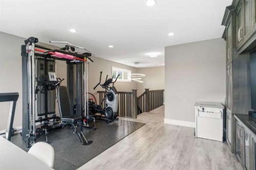 112 Dixon Road, Fort Mcmurray, AB - Indoor Photo Showing Gym Room