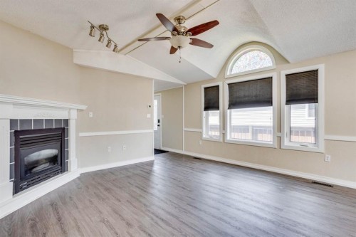 132 Gregoire Crescent, Fort Mcmurray, AB - Indoor Photo Showing Living Room With Fireplace