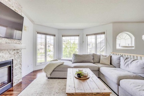 176 Burton Place, Fort Mcmurray, AB - Indoor Photo Showing Living Room With Fireplace