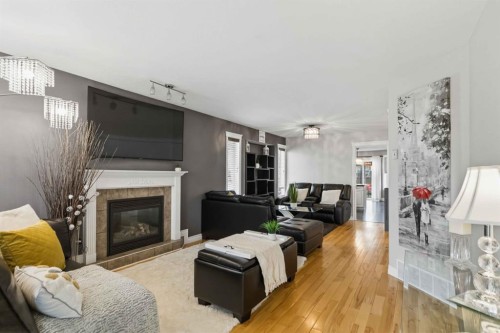 249 Fox Crescent, Fort Mcmurray, AB - Indoor Photo Showing Living Room With Fireplace