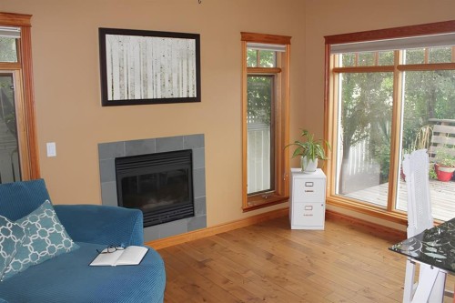 108 Robin Crescent, Fort Mcmurray, AB - Indoor Photo Showing Living Room With Fireplace