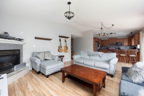 177 Swanson Crescent, Fort Mcmurray, AB - Indoor Photo Showing Living Room With Fireplace