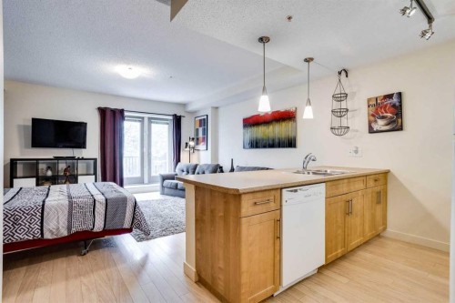 2103-204 Sparrow Hawk Drive, Fort Mcmurray, AB - Indoor Photo Showing Kitchen With Double Sink