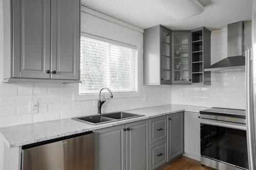 183 Cochrane Crescent, Fort Mcmurray, AB - Indoor Photo Showing Kitchen With Double Sink With Upgraded Kitchen