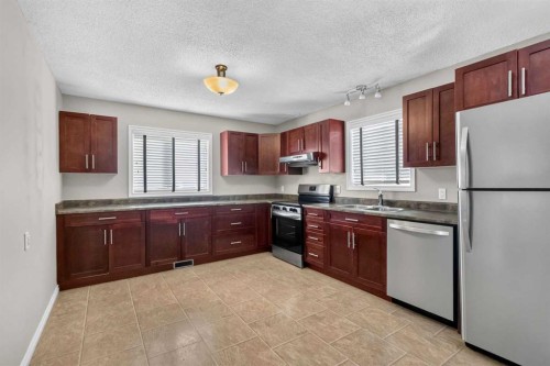 177 Leigh Crescent, Fort Mcmurray, AB - Indoor Photo Showing Kitchen With Double Sink