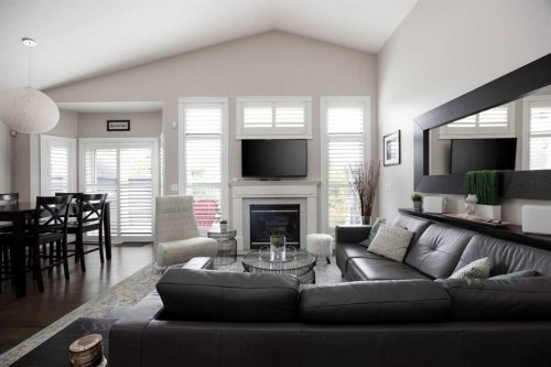 188 Pinnacle Place, Fort Mcmurray, AB - Indoor Photo Showing Living Room With Fireplace