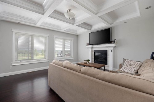 724 Heritage Drive, Fort Mcmurray, AB - Indoor Photo Showing Living Room With Fireplace