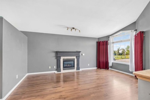 337 Diefenbaker Drive, Fort Mcmurray, AB - Indoor Photo Showing Living Room With Fireplace
