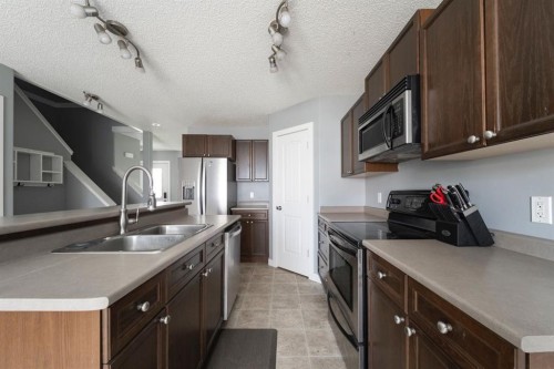 112 Sandstone Lane, Fort Mcmurray, AB - Indoor Photo Showing Kitchen With Double Sink