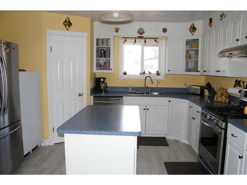 5104 47 Avenue, Forestburg, AB - Indoor Photo Showing Kitchen With Double Sink