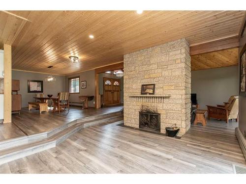425023 Rr 223, Rural Ponoka County, AB - Indoor With Fireplace