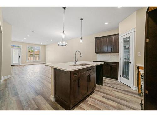 3312 50A Street Close, Camrose, AB - Indoor Photo Showing Kitchen With Double Sink With Upgraded Kitchen