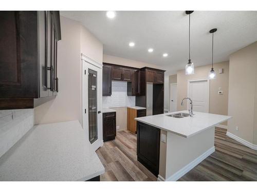 3312 50A Street Close, Camrose, AB - Indoor Photo Showing Kitchen With Double Sink