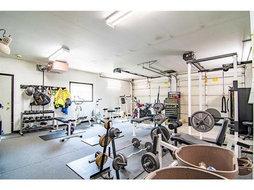 101-28539 Highway 54, Rural Red Deer County, AB - Indoor Photo Showing Gym Room
