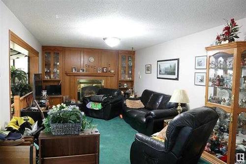 48327 Rge Rd 33, Warburg, AB - Indoor Photo Showing Living Room With Fireplace