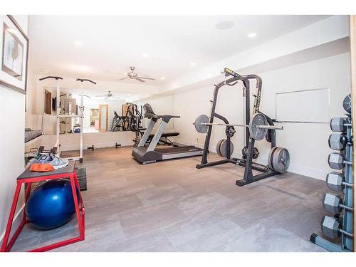 28044 Township Road 391 A, Rural Red Deer County, AB - Indoor Photo Showing Gym Room