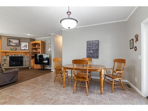 23304 374 Township, Rural Red Deer County, AB - Indoor With Fireplace