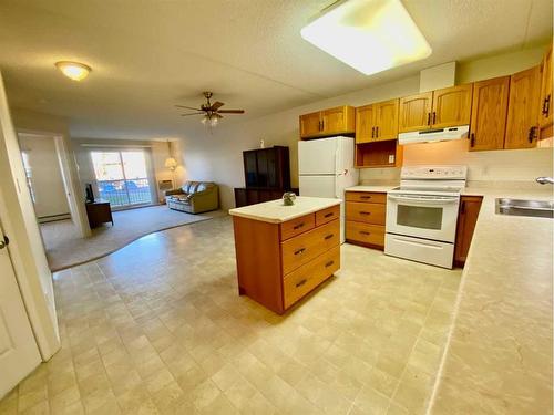 206-5428 51 Avenue, Rocky Mountain House, AB - Indoor Photo Showing Kitchen
